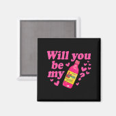 Will You Be My Valentina Salsa Meme Mexican Valent Magneet (Voorkant / Achterkant)