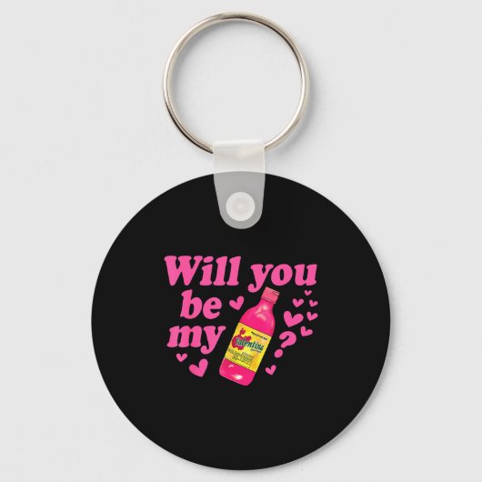 Will You Be My Valentina Salsa Meme Mexican Valent Sleutelhanger (Voorkant)