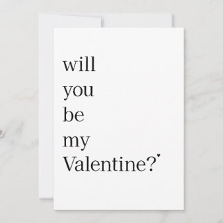 Will you be my Valentine? - card Feestdagenkaart