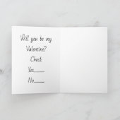 Will you be my Valentine - Kaart (Binnen)