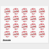 Will You Be My Valentine? | Personalize Ronde Sticker (Vel)