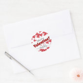 Will You Be My Valentine? | Personalize Ronde Sticker (Envelop)