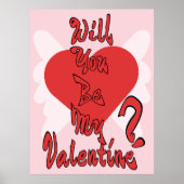 Will You Be My Valentine? Poster (Voorkant)