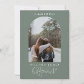 Will you be our Officiant Minimalist Photo 2-sided (Voorkant)