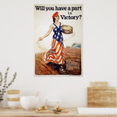 Will You Have a Part in Victory? Poster (Keuken)