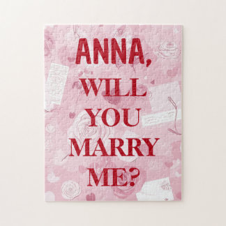 Will You Marry Me Custom Names Puzzle Legpuzzel