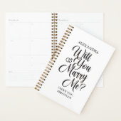 “Will You Marry Me?” Custom Wedding Planner (Display)