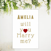 Will you marry me Heart Red Romantic Proposal  Poster
