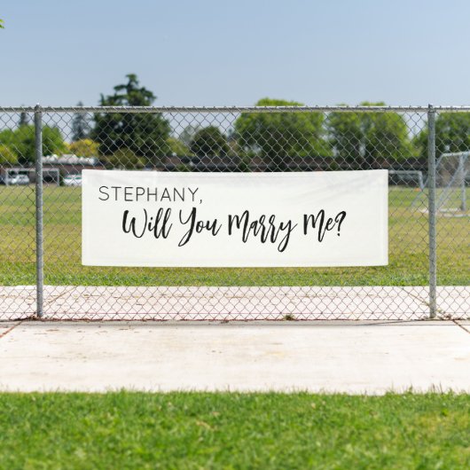 Will you Marry Me Proposal Sign banner backdrop