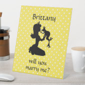 Will You Marry Me Reclamebord Met Voetstuk (Insitu)