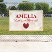 Will you marry me Red Heart Romantic Proposal Spandoek (Insitu)