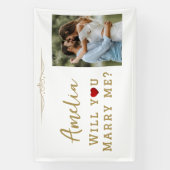 Will you marry me Romantic Proposal Photo Spandoek (Verticaal)