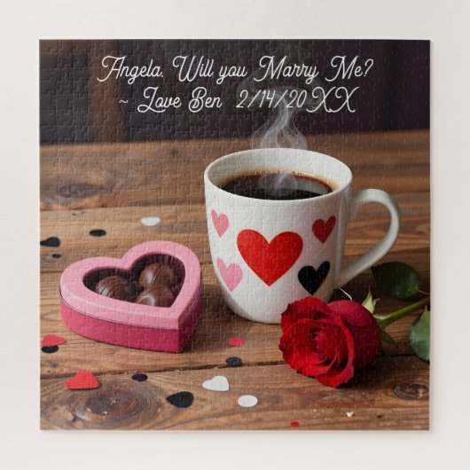Will You Marry Me? Valentine's Day Proposal Legpuzzel (Verticaal)