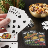 Will zal medisch advies geven aan Tacos Funny Doct Pokerkaarten (Insitu)