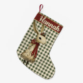 Willa the Rabbit | Woodland Whimsy Kleine Kerstsok (Voorkant (Hangend))