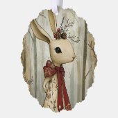 Willa the Rabbit | Woodland Whimsy  Ornament Kaart (Links)