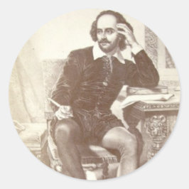 Willaim Shakespeare Ronde Sticker