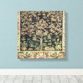 Willam Morris mooie design en creaties, Vint Canvas Afdruk (Insitu (Houten vloer))