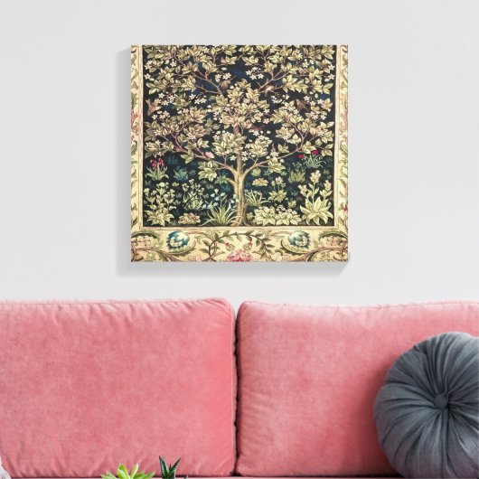 Willam Morris mooie design en creaties, Vint Canvas Afdruk (Insitu (Woonkamer))