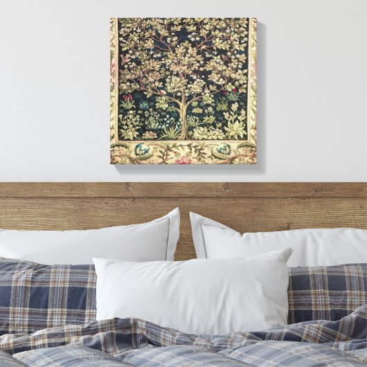 Willam Morris mooie design en creaties, Vint Canvas Afdruk (Insitu (Slaapkamer))