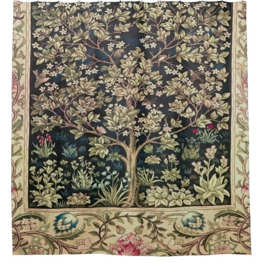 Willam Morris mooie design en creaties, Vint Douchegordijn (Voorkant)