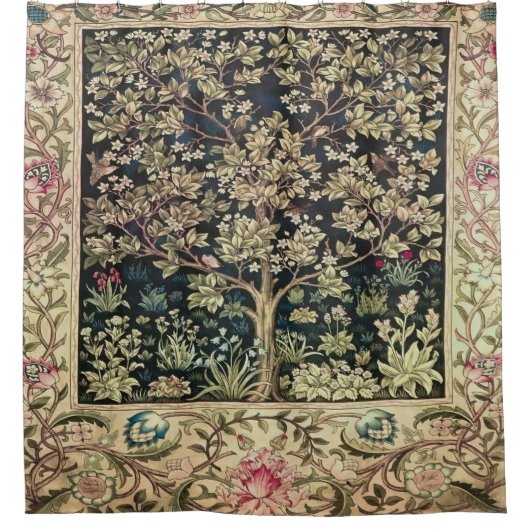 Willam Morris mooie design en creaties, Vint Douchegordijn (Voorkant)