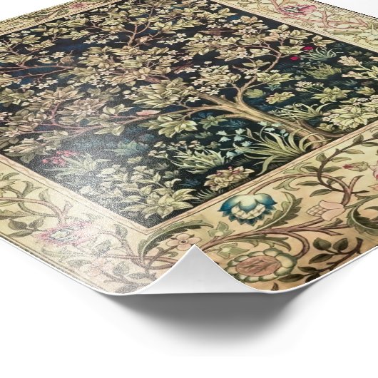 Willam Morris mooie design en creaties, Vint Foto Afdruk (Hoek)