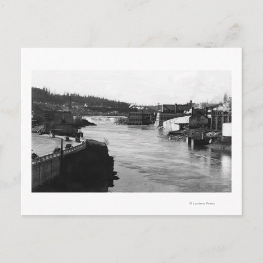 Willamette Herfsten en Paper Mills Oregon City Briefkaart (Voorkant)