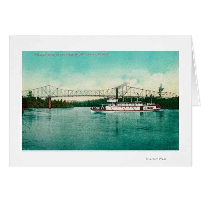 Willamette River and Steel Bridge in Albany (Voorkant Horizontaal)
