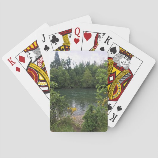 Willamette River, Elijah Bristow State Park, OF Pokerkaarten (Achterkant)