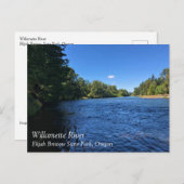 Willamette River, Elijah Bristow State Park, OR Po Briefkaart (Voorkant / Achterkant)