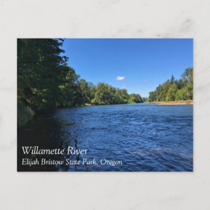 Willamette River, Elijah Bristow State Park, OR Po Briefkaart