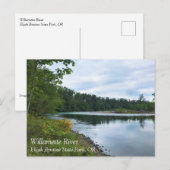 Willamette River, Elijah Bristow State Park, OR Po Briefkaart (Voorkant / Achterkant)