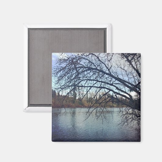 Willamette River, Oregon Magneet (Voorkant / Achterkant)