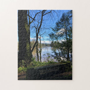 Willamette rivier vanuit Champoeg State Park, OR Legpuzzel