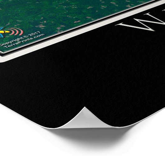 Willamette Valley Oregon Satellite Poster Map (Hoek)