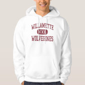 Willamette - Wolverines - High - Eugene Oregon Hoodie (Voorkant)