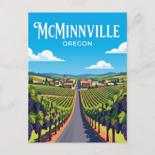 Willamettevallei Route USA Briefkaart