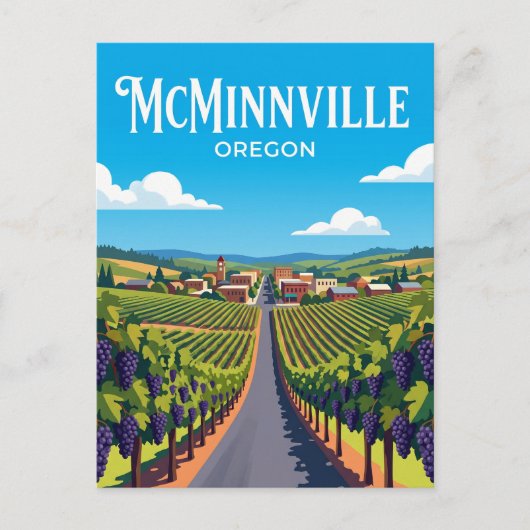 Willamettevallei Route USA Briefkaart (Voorkant)