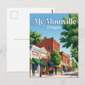 Willamettevallei-route VS Briefkaart (Voorkant / Achterkant)