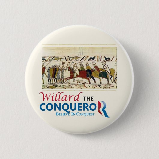 Willard de Conqueror Mitt Romney Ronde Button 5,7 Cm (Voorkant)