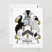 Willard Family Crest Briefkaart (Voorkant / Achterkant)