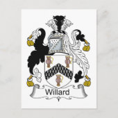Willard Family Crest Briefkaart (Voorkant)