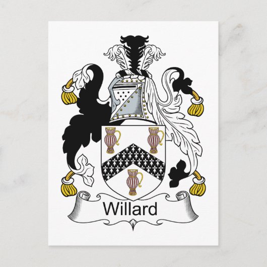 Willard Family Crest Briefkaart (Voorkant)