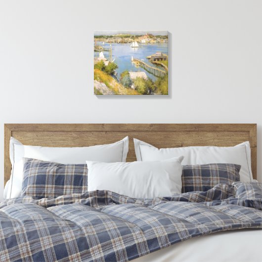 Willard Metcalf Gloucester Harbour Canvas Afdruk (Insitu (Slaapkamer))