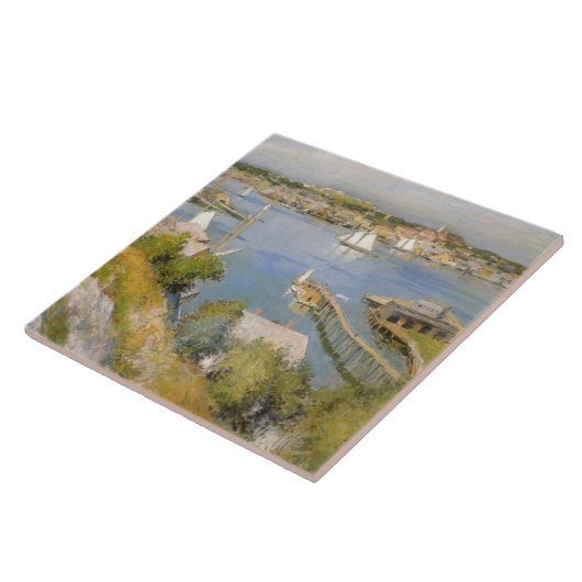  Willard Metcalf Gloucester Harbour Tegeltje (Zijkant)