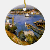 Willard Metcalf  haven van Gloucester Keramisch Ornament (Voorkant)