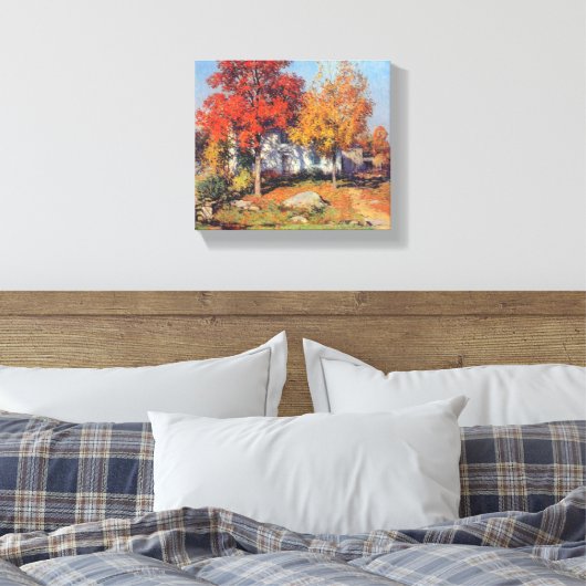  Willard Metcalf oktober Canvas Afdruk (Insitu (Slaapkamer))