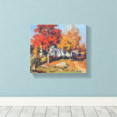  Willard Metcalf oktober Canvas Afdruk (Insitu (Houten vloer))