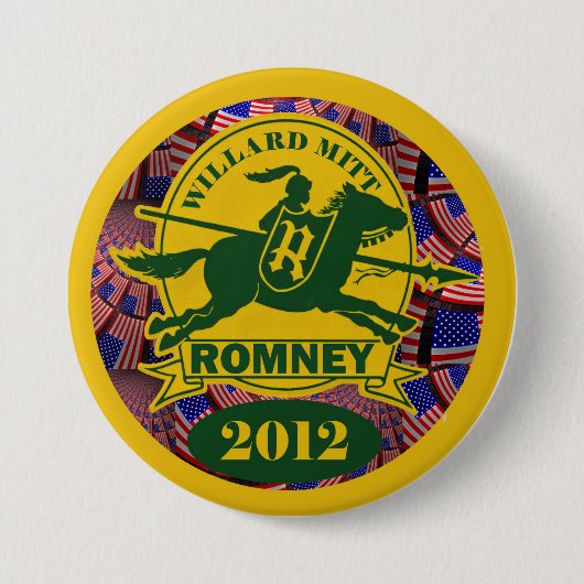 Willard Mitt Romney 2012 Ronde Button 7,6 Cm (Voorkant)
